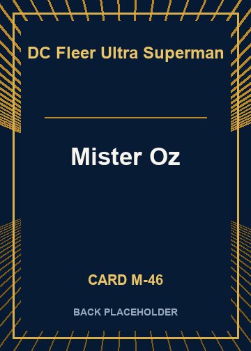 Mister Oz back card image
