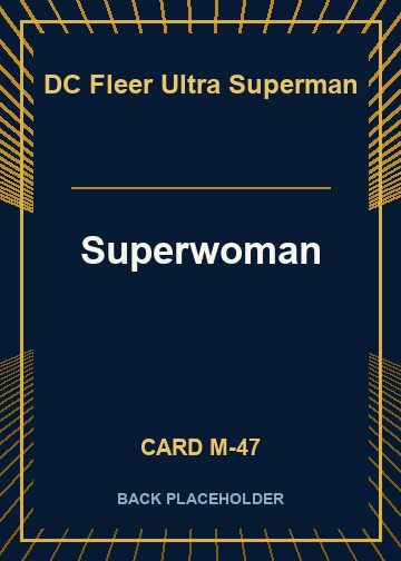 Superwoman back card image