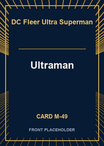Ultraman card thumbnail