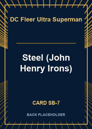 Steel (John Henry Irons) back card image