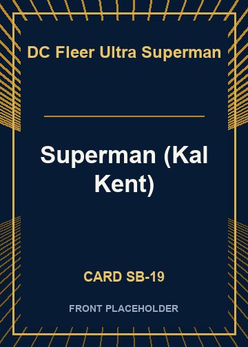 Superman (Kal Kent) card thumbnail