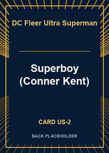 Superboy (Conner Kent) back card image