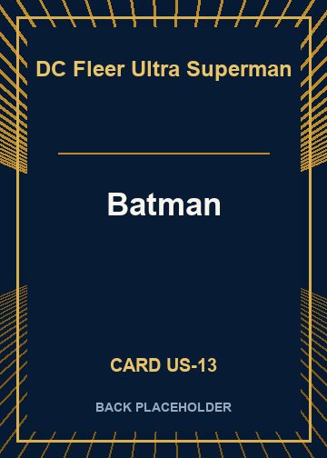 Batman back card image