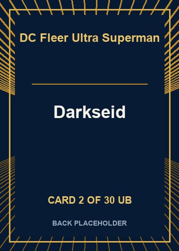 Darkseid back card image