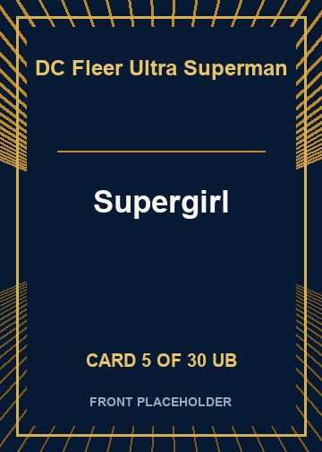 Supergirl card thumbnail