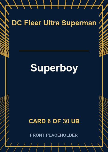 Superboy front card image