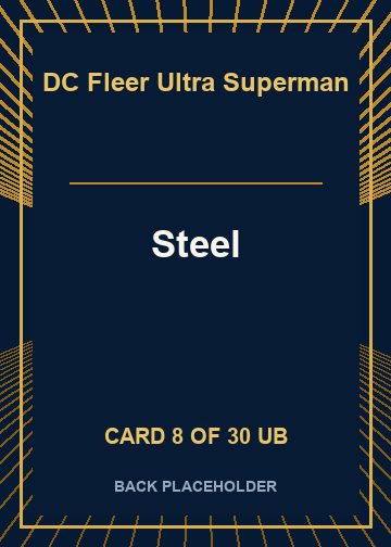 Steel back card image