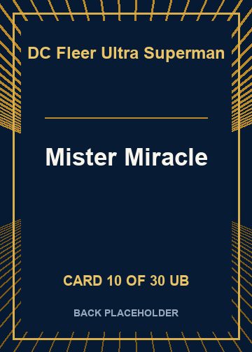 Mister Miracle back card image