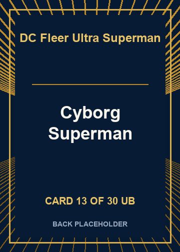 Cyborg Superman back card image
