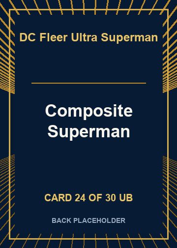 Composite Superman back card image