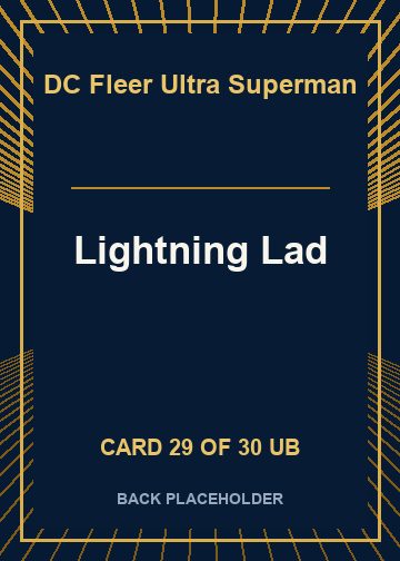 Lightning Lad back card image