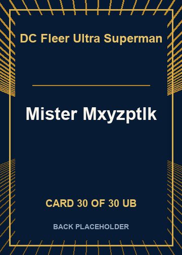 Mister Mxyzptlk back card image