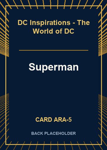 Superman back card image