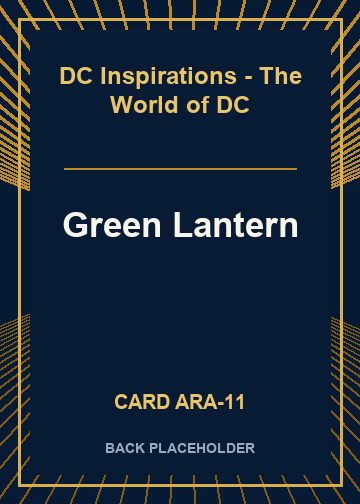 Green Lantern back card image