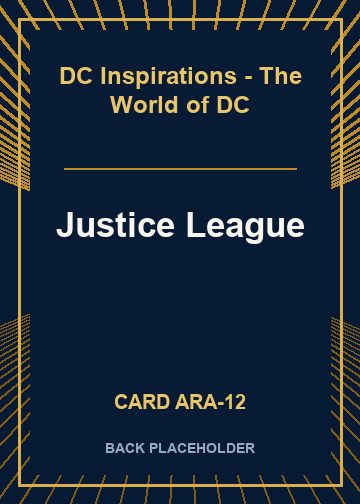 Justice League back card image