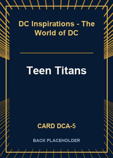 Teen Titans back card image