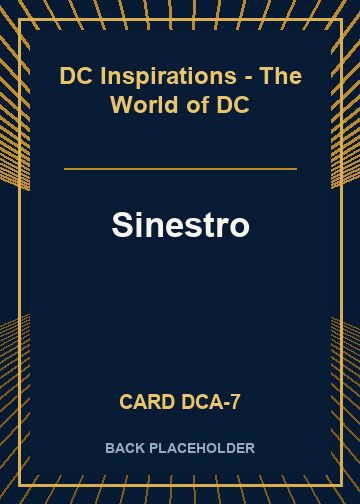 Sinestro back card image