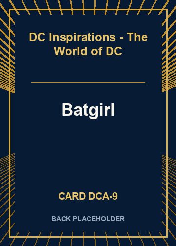 Batgirl back card image