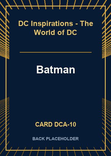 Batman back card image