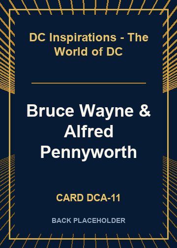 Bruce Wayne & Alfred Pennyworth back card image