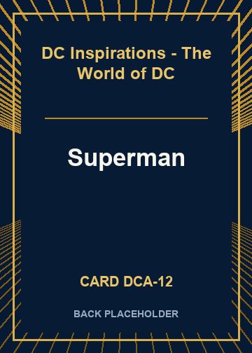 Superman back card image