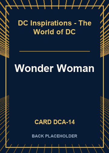 Wonder Woman back card image