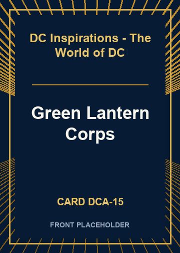 Green Lantern Corps front card image