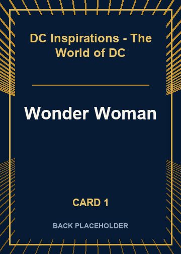 Wonder Woman back card image