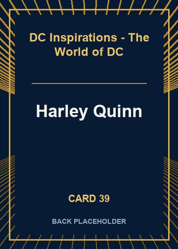 Harley Quinn back card image