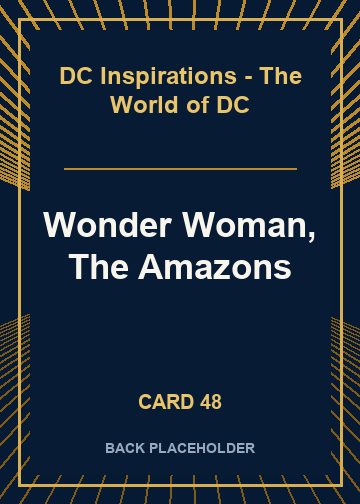 Wonder Woman, The Amazons back card image