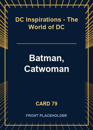 Batman, Catwoman card thumbnail
