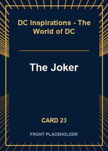 The Joker front artwork