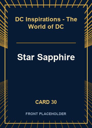 Star Sapphire front artwork