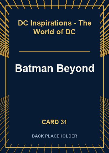 Batman Beyond back artwork