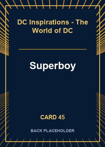 Superboy back card image