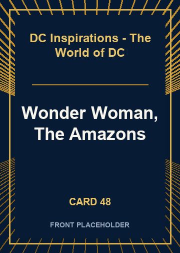 Wonder Woman, The Amazons card thumbnail