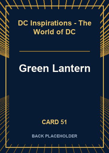 Green Lantern back card image