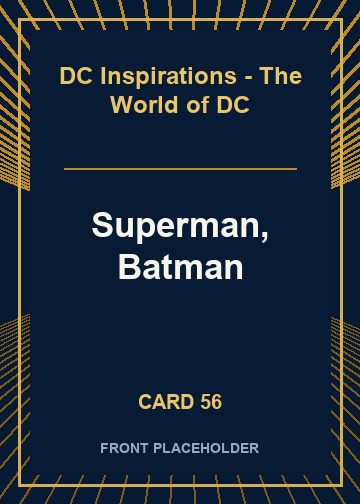 Superman, Batman front card image