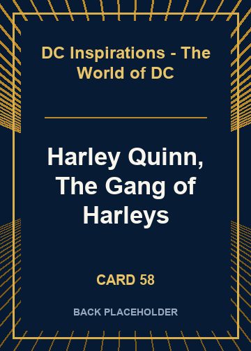Harley Quinn, The Gang of Harleys back card image