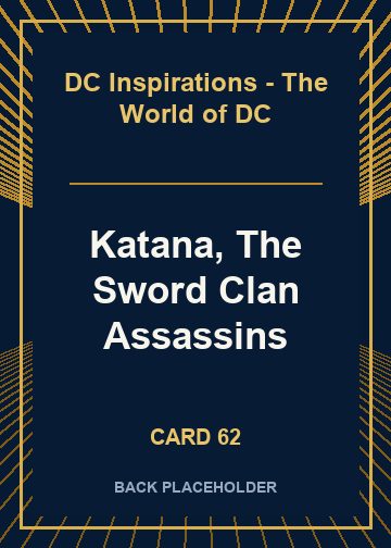 Katana, The Sword Clan Assassins back card image