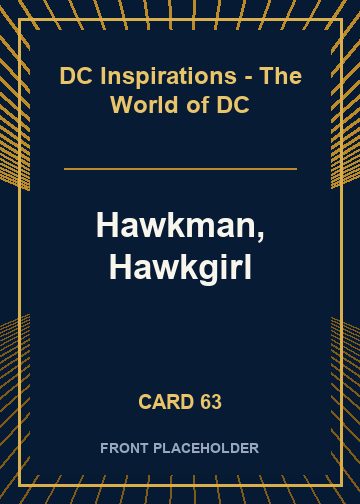 Hawkman, Hawkgirl card thumbnail