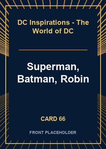 Superman, Batman, Robin front card image