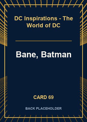 Bane, Batman back card image