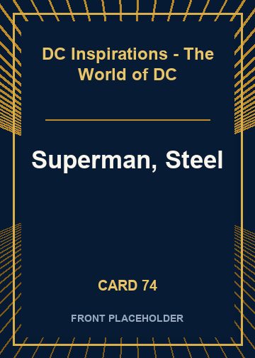 Superman, Steel card thumbnail