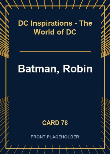 Batman, Robin front card image