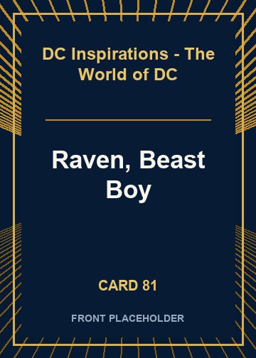 Raven, Beast Boy front card image