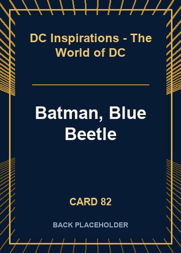 Batman, Blue Beetle back card image