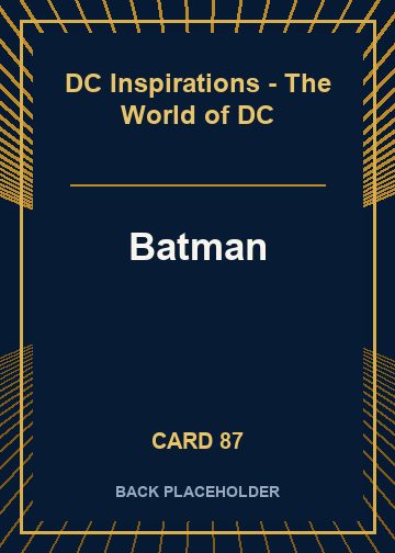 Batman back card image