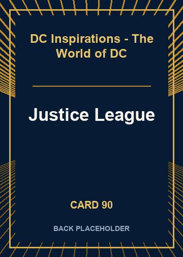 Justice League back card image