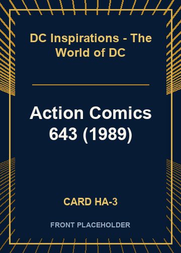 Action Comics 643 (1989) card thumbnail